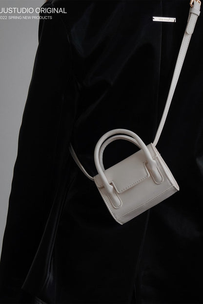 Minimal Pu Leather Crossbody Bag