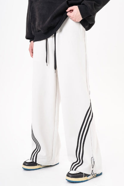 Irregular Striped Sweatpants