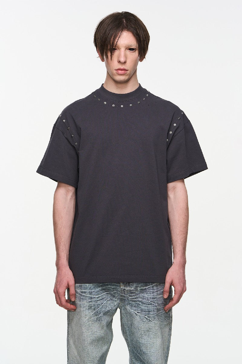 Metal Stud Cotton Diverse Summer Tee