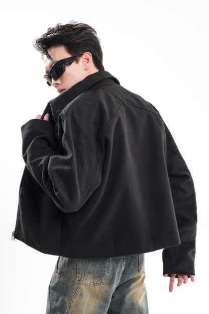 Cropped Work Jacket