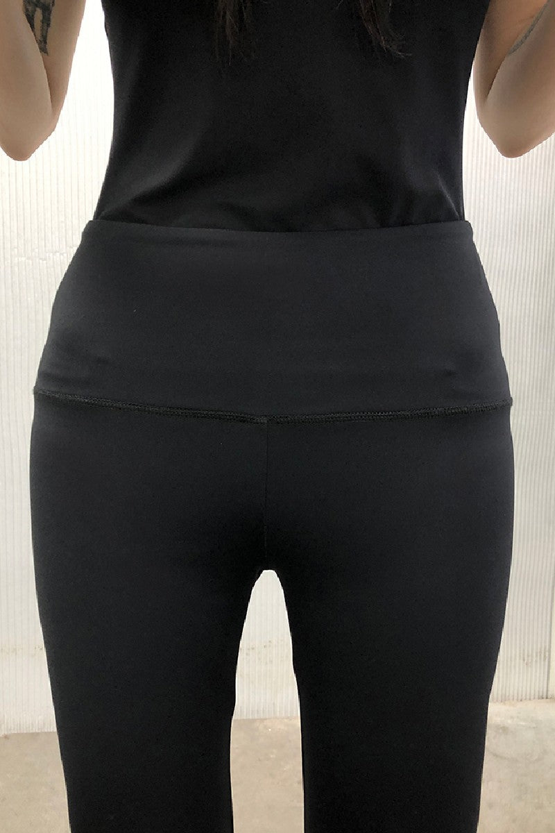 Streamlined Black Athletic Flares