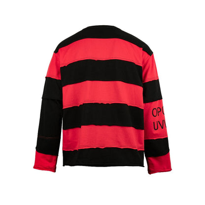 Two-Piece Striped Cross Logo Sweater