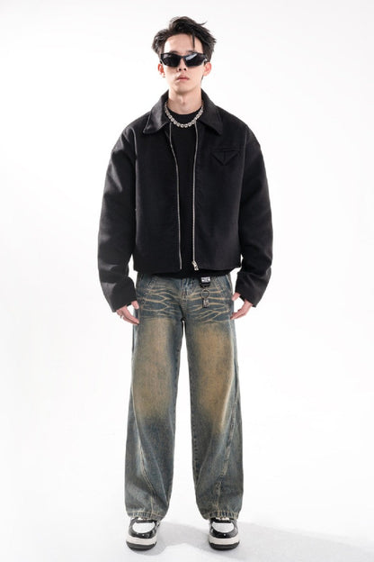 Cropped Work Jacket