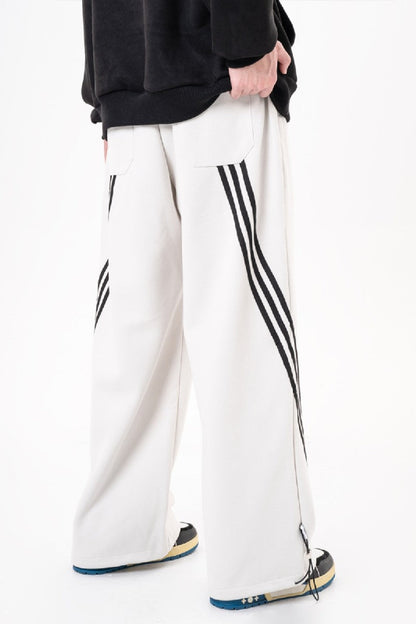 Irregular Striped Sweatpants