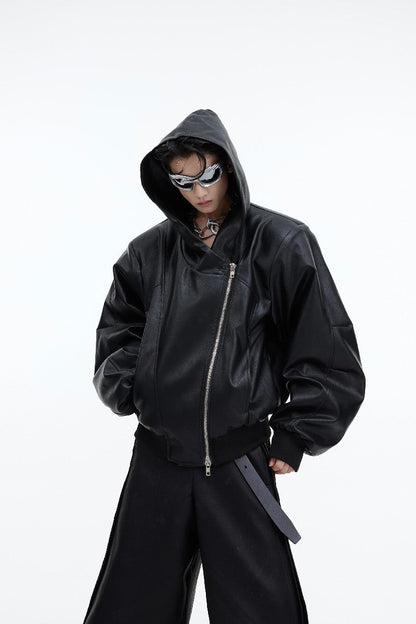 PU Leather Oversized Jacket
