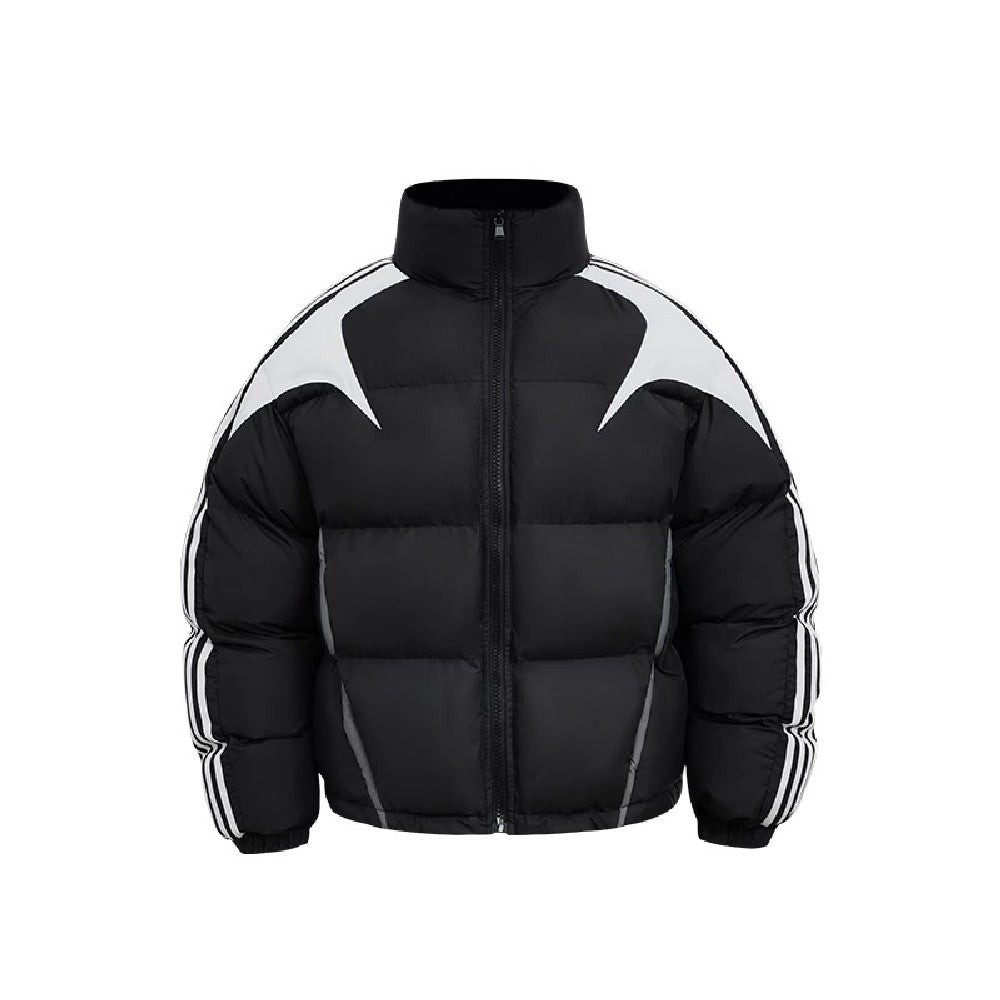 Logo Contrast Puffer Jacket