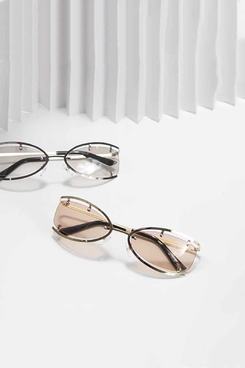 Deconstructed Frame Sunglasses