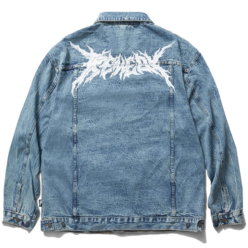 RMY Logo Print Denim Jacket