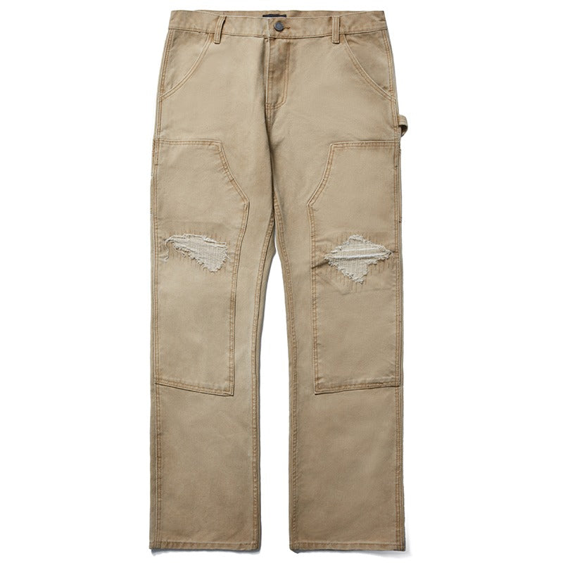 RMY Distressed Patch Washed Trousers