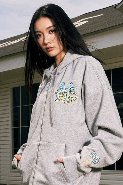 Logo Zip-Up Hoodie