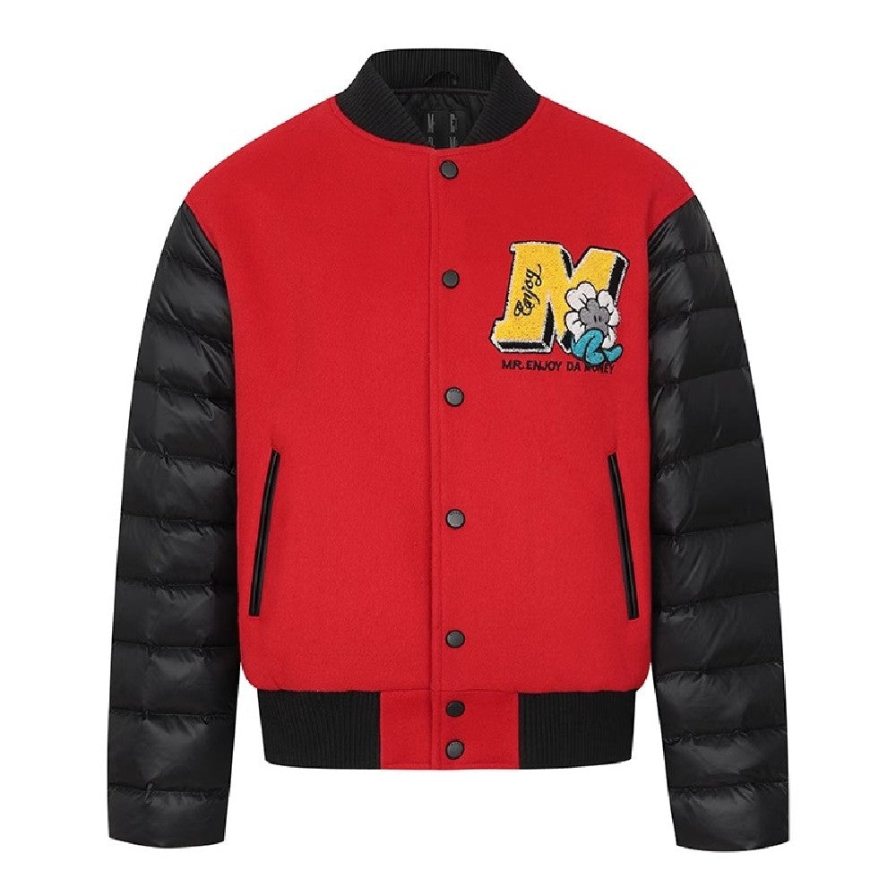 Sherpa Flower Varsity Jacket