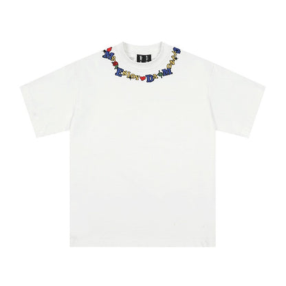 Embroidered Neck Logo Tee