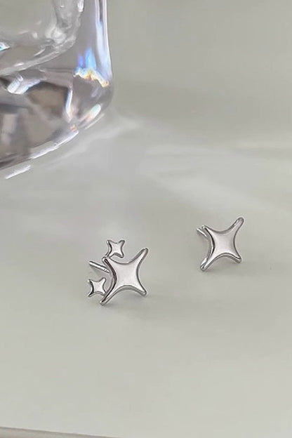 Sterling Silver Shining Stars Earrings