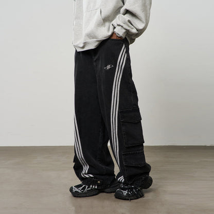Functional Pockets Loose Denim