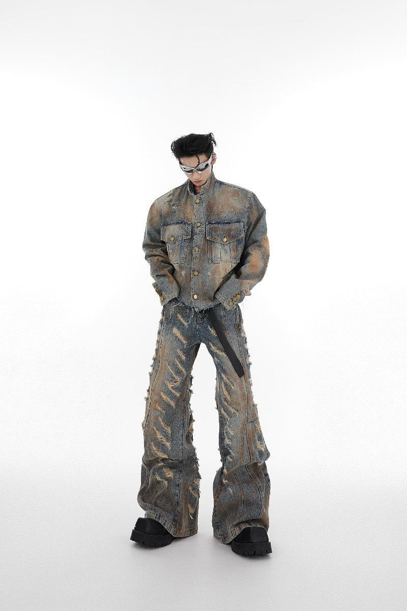 Destroyed Old Washed Denim
