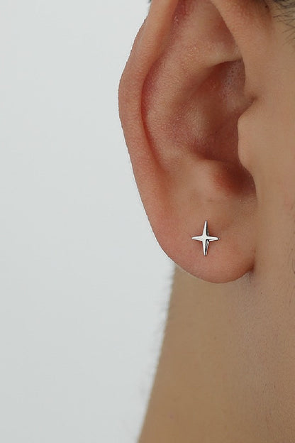 Sterling Silver Star Earrings