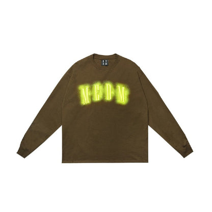 Neon Lights Logo Embroidered L/S Tee