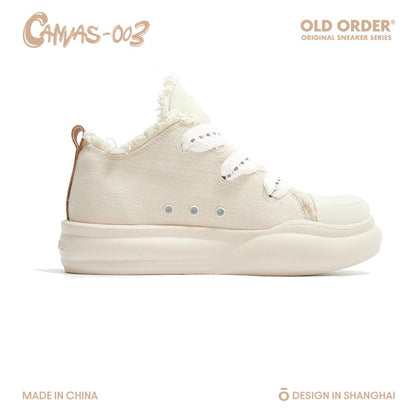 Canvas 003 White Jeans Sneakers