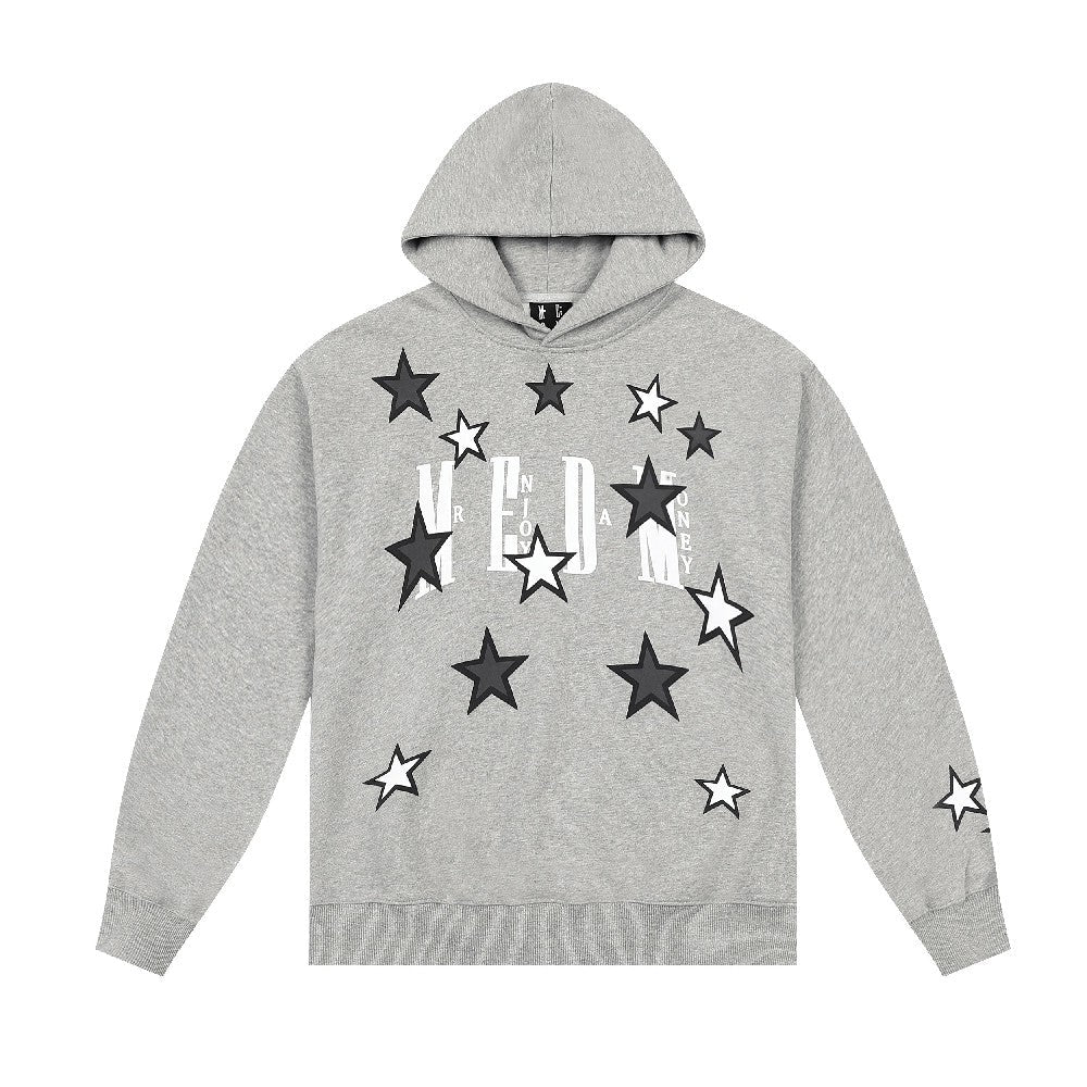 Stars Print Logo Hoodie