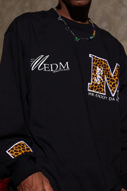 Leopard Logo L/S Tee