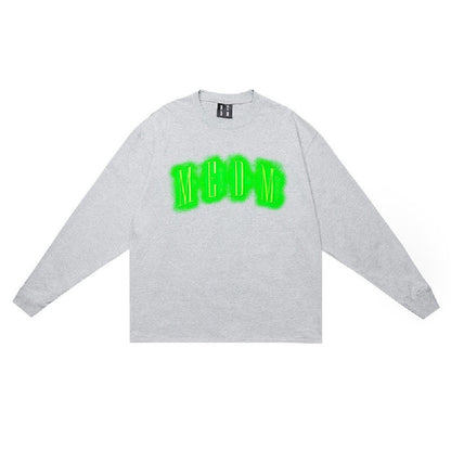 Neon Lights Logo Embroidered L/S Tee