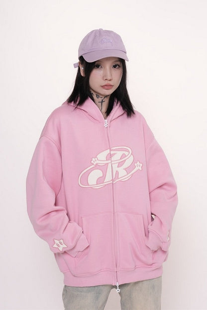 Logo Zip Up Hoodie