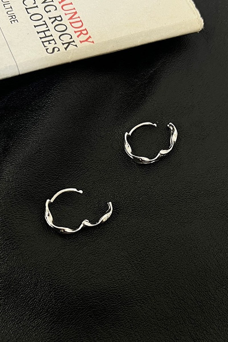 Sterling SIlver Thorned Hoop Earrings