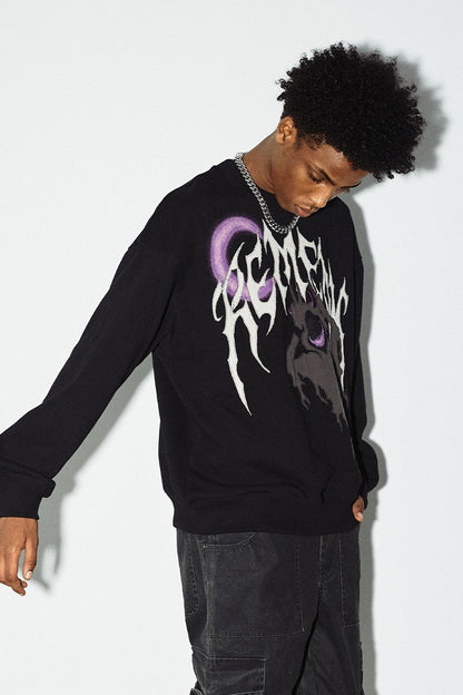 Moon Ghost Logo Sweater