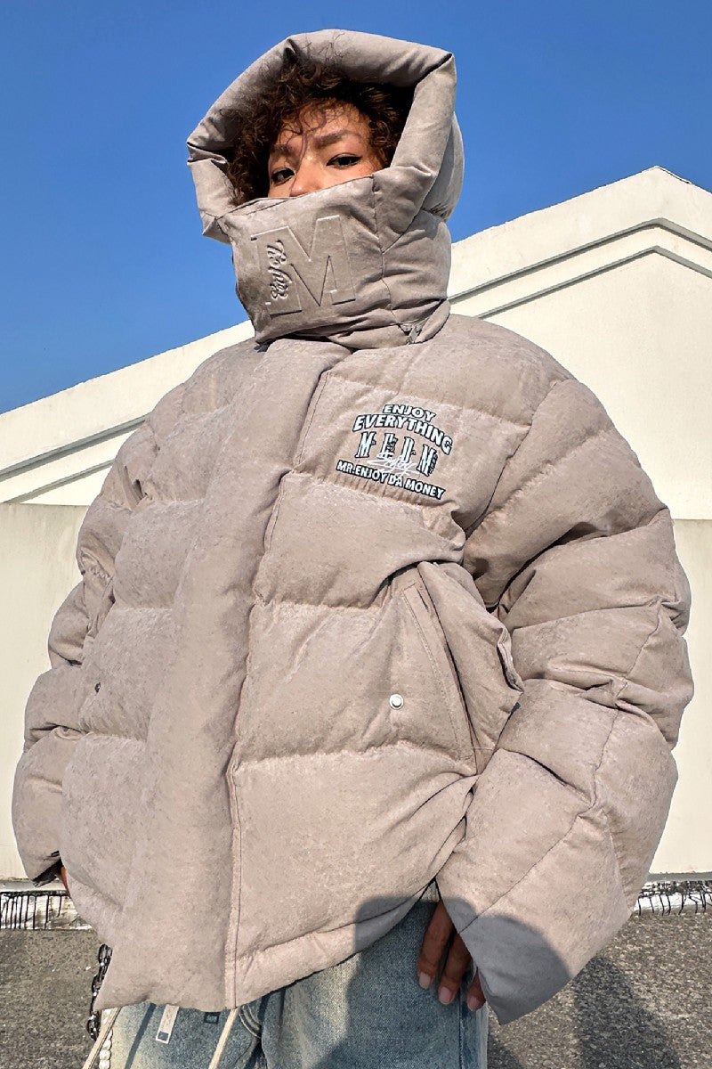 Neck Logo Puffer Jacket