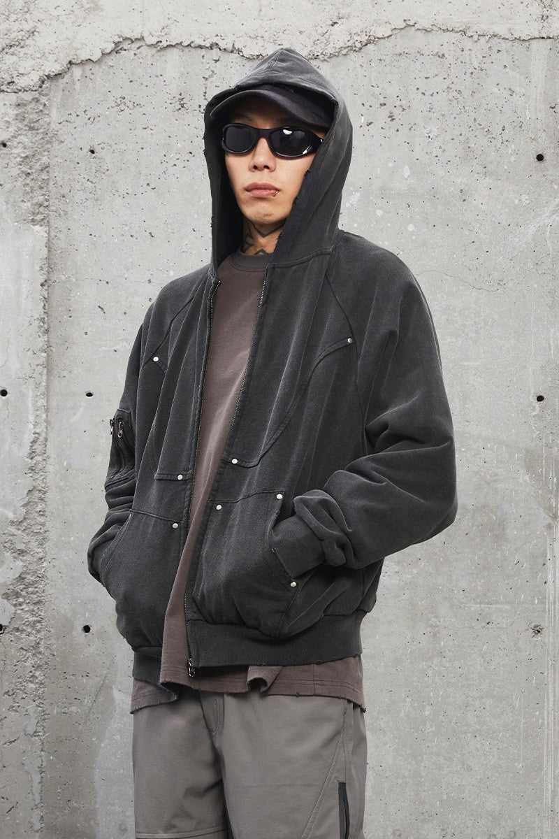 Structure Zip Up Hoodie