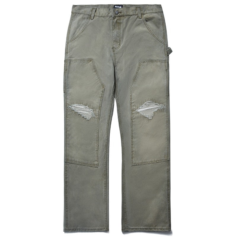 RMY Distressed Patch Washed Trousers