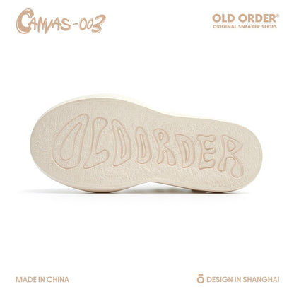 Canvas 003 White Jeans Sneakers
