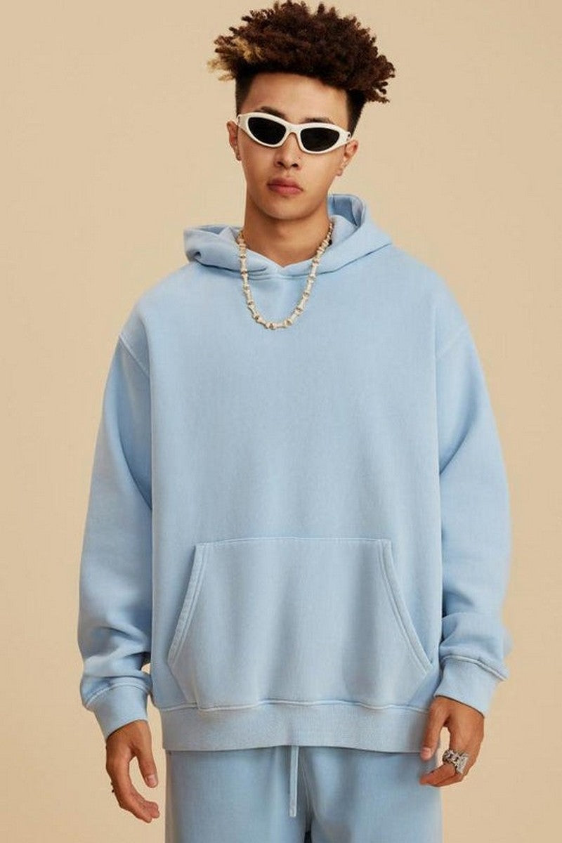 355G Washed Fleece Hoodie