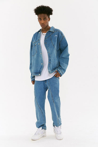 RMY Logo Irregular Denim