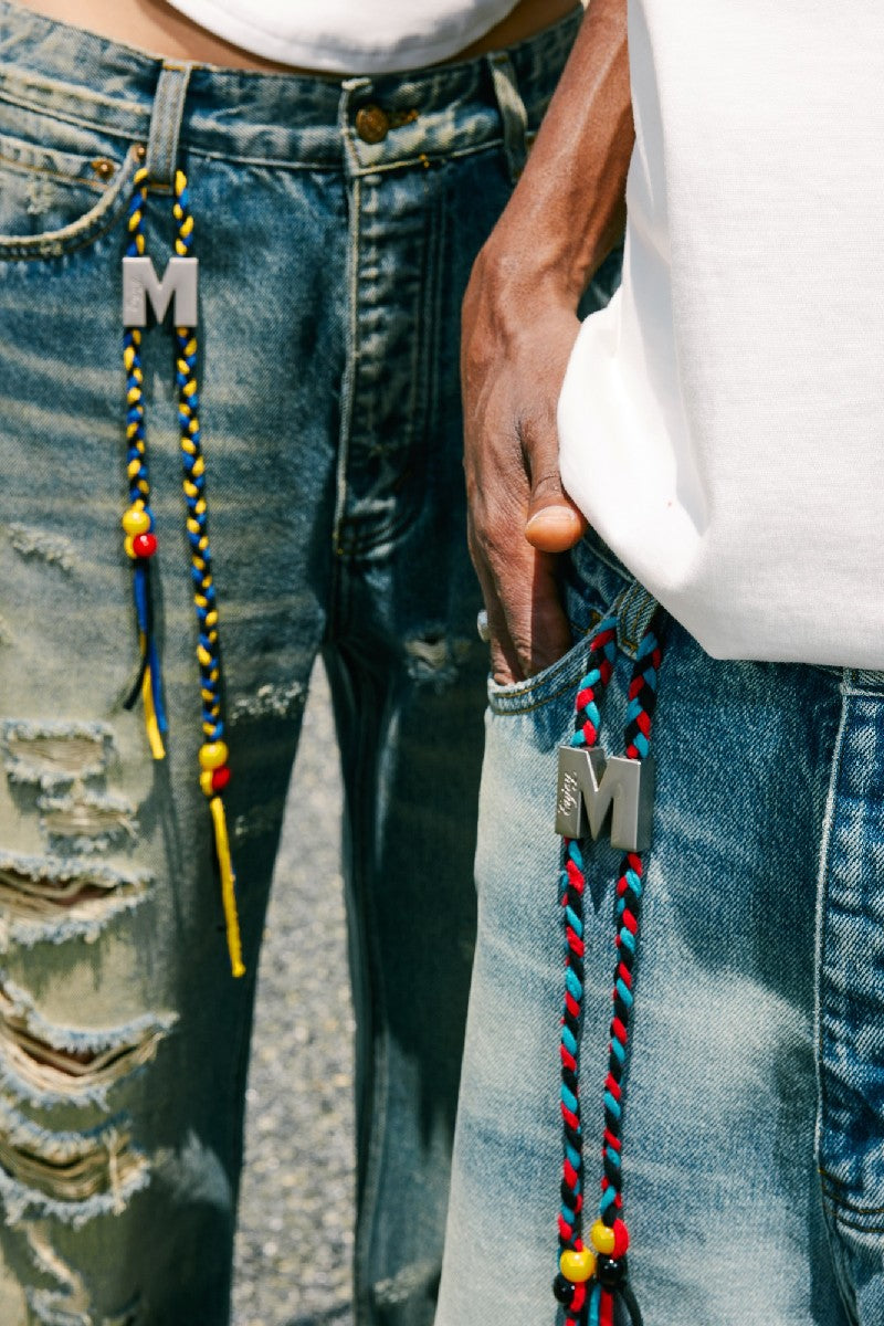 Distressed Washed Denim