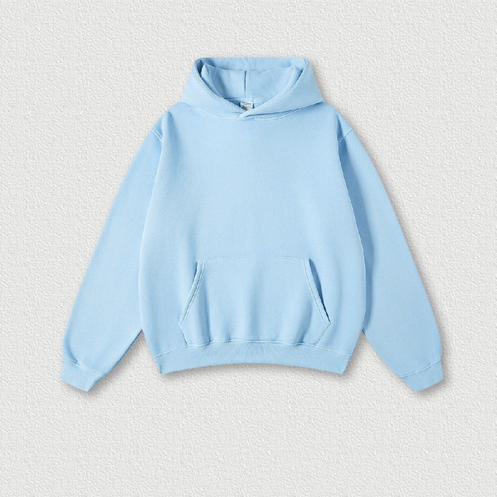 355G Washed Fleece Hoodie