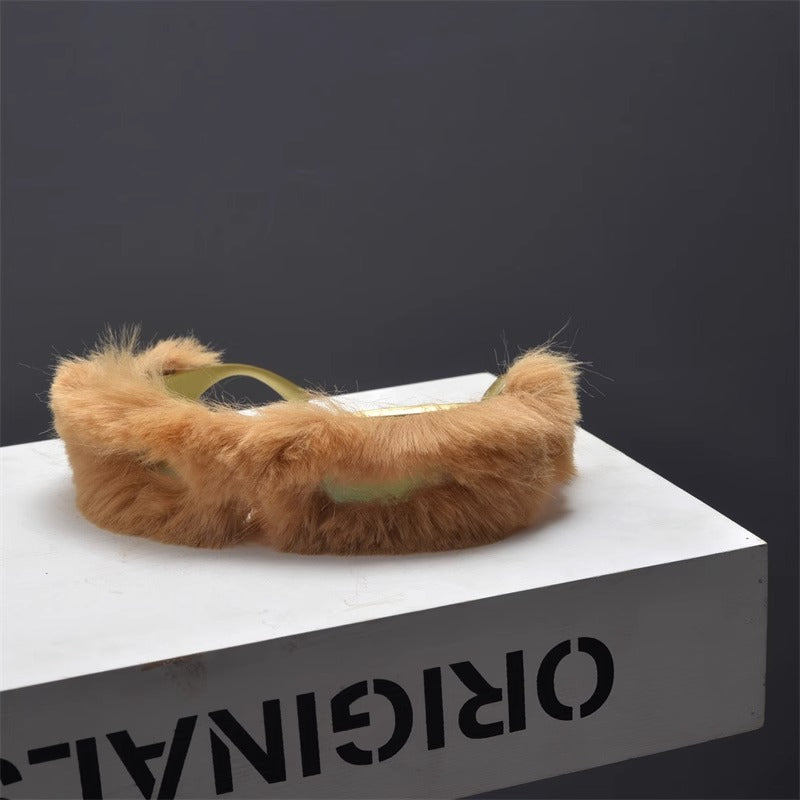 Furry Narrow Sunglasses