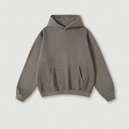 355G Washed Fleece Hoodie