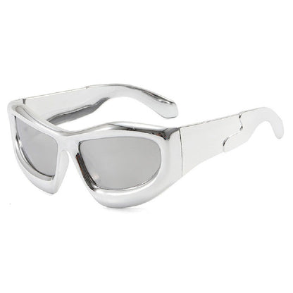 Inflated Chrome Sunglasses