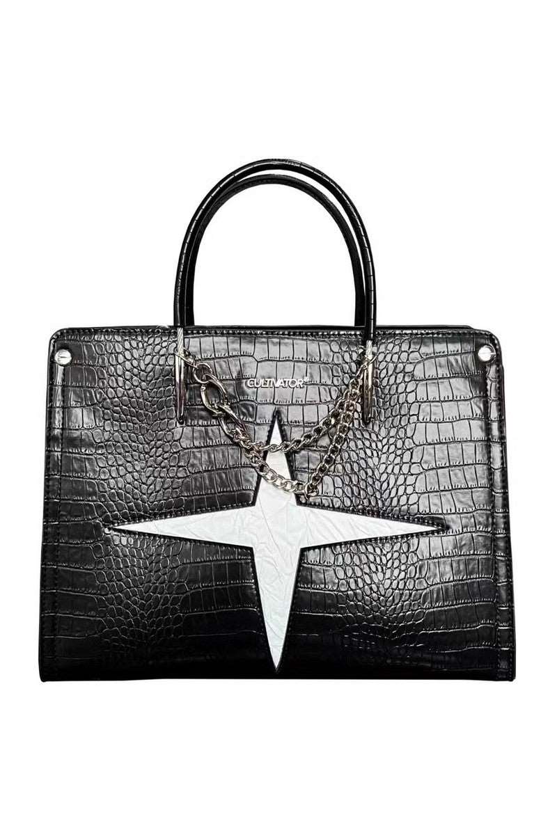 Crocodile Pattern Cross Handbag