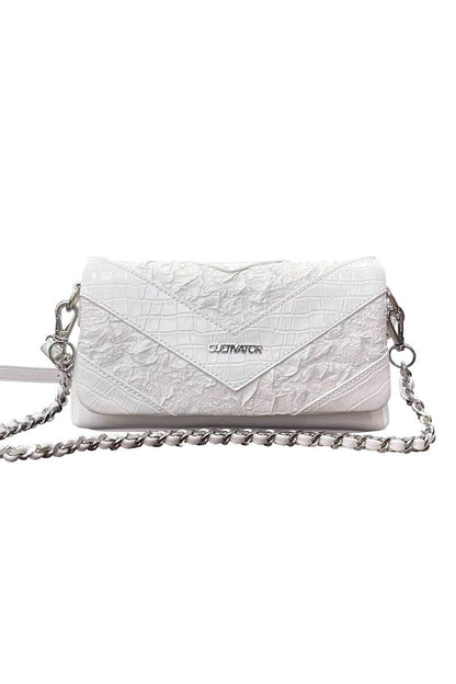 Snake Pattern Chain Shoulder Bag