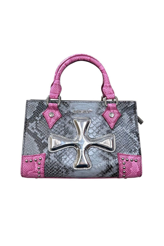 Snake Pattern Cross Handbag