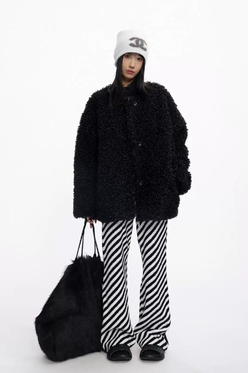 Vegan Lamb Wool Jacket