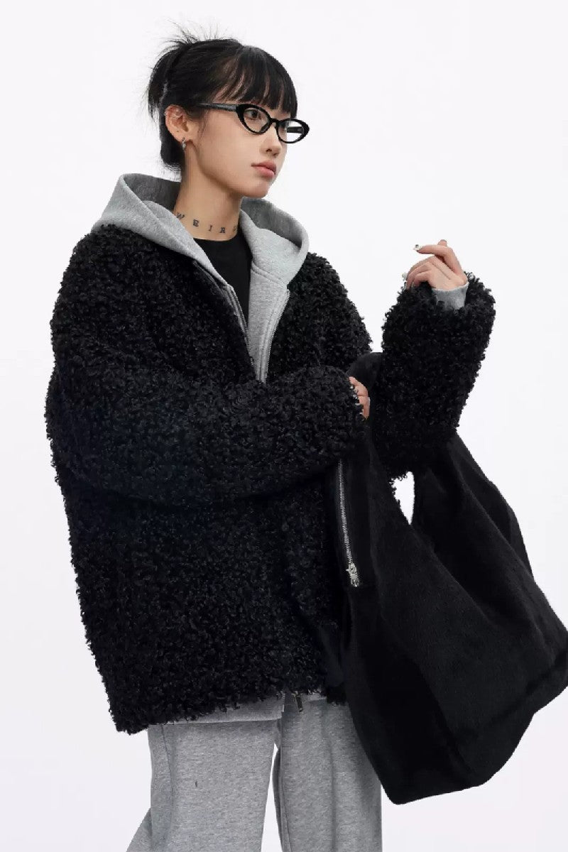 Vegan Lamb Wool Jacket