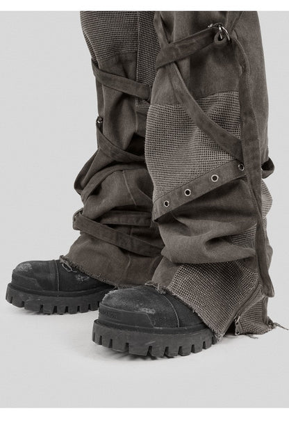 Dirty Washed Cargo Trousers