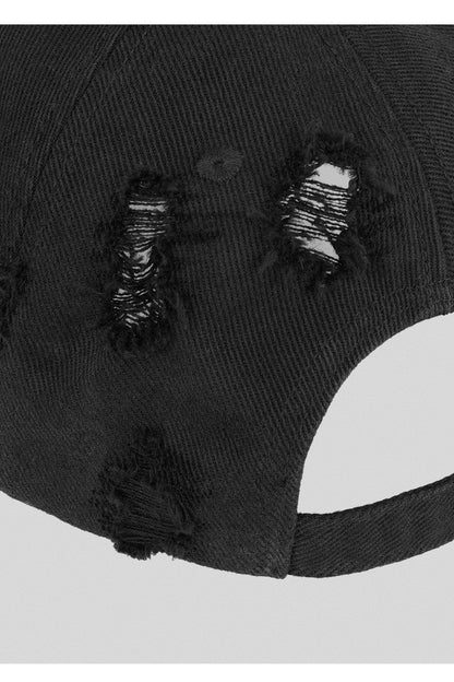 Distressed Washed Baseball Cap