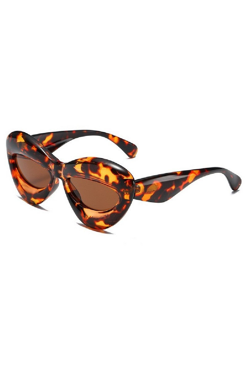 Cat Eye Glossy Sunglasses