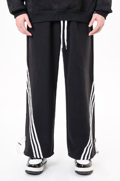 Irregular Striped Sweatpants