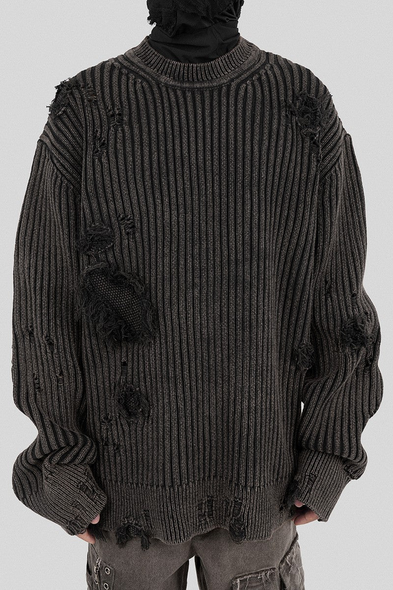 Destroyed Knit Sweater